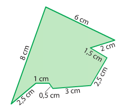 1. PERÍMETRO Y ÁREA El perímetro de una figura plana, es la medida de su contorno. Si la figura es un polígono, simplemente sumaremos las longitudes de sus lados.