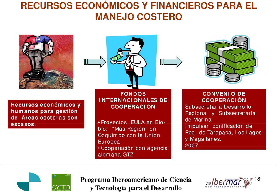 FONDOS INTERNACIONALES DE COOPERACIÓN Proyectos EULA en Bío- bío; Más Región en Coquimbo con la Unión
