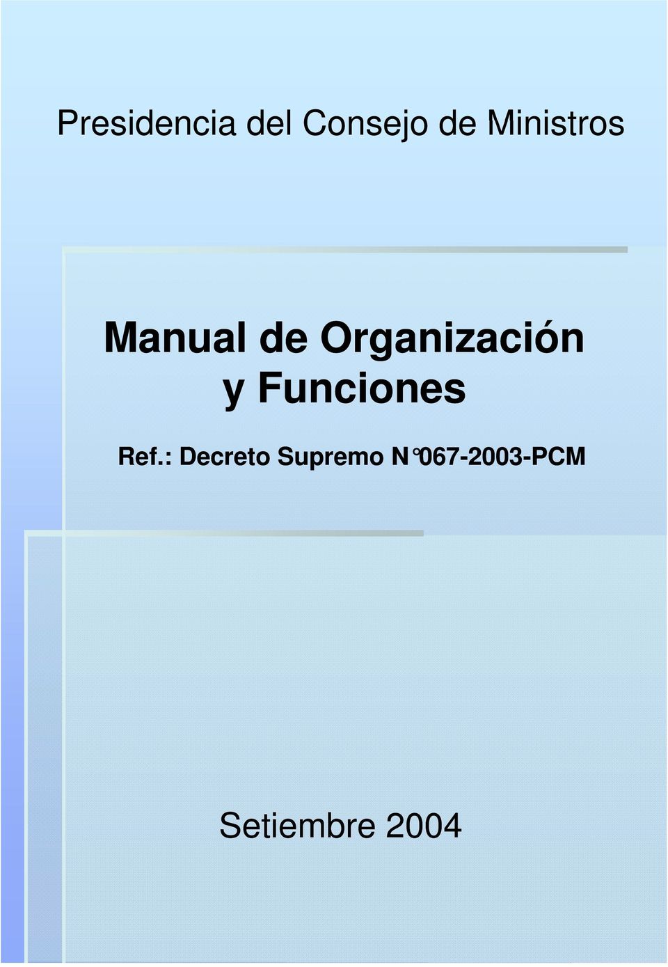 Organización y Funciones Ref.