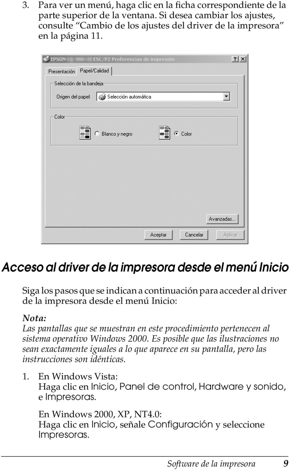 procedimiento pertenecen al sistema operativo Windows 2000. Es posible que las ilustraciones no sean exactamente iguales a lo que aparece en su pantalla, pero las instrucciones son idénticas. 1.