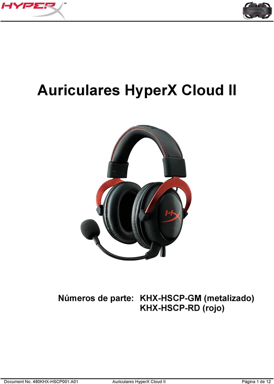 KHX-HSCP-RD (rojo) Document No.