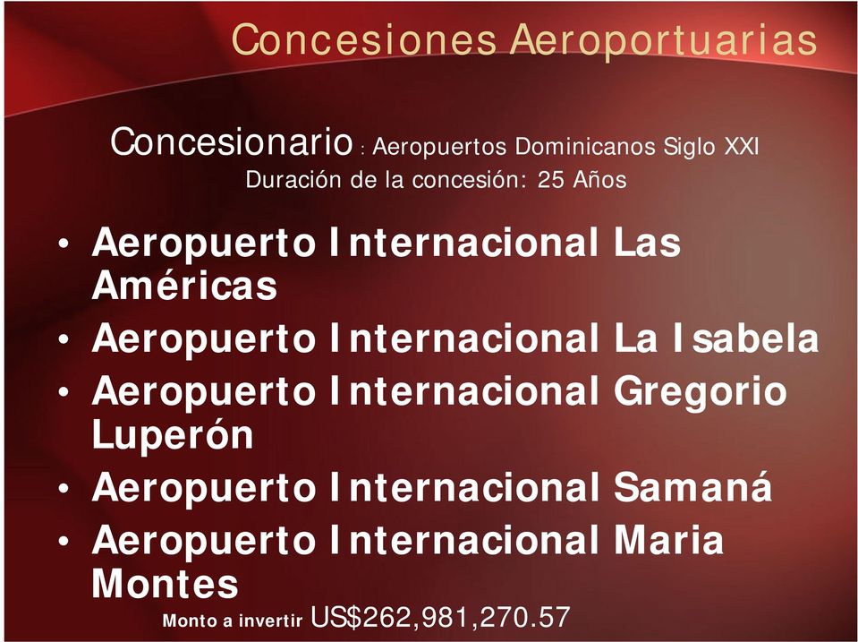 Internacional La Isabela Aeropuerto Internacional Gregorio Luperón Aeropuerto