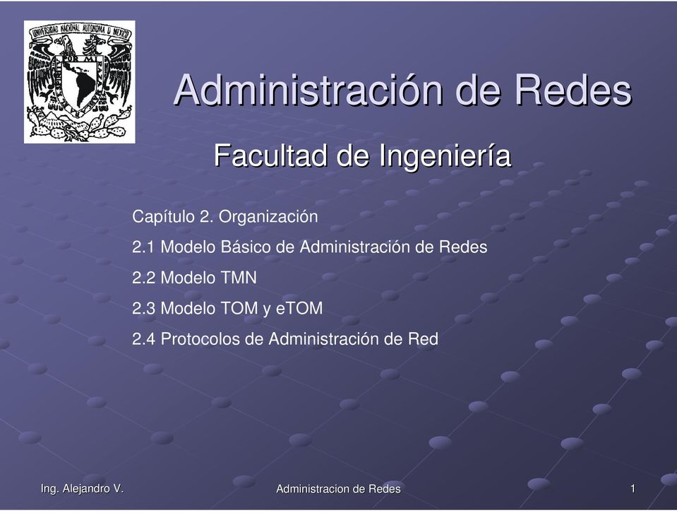 1 Modelo Básico de Administración de Redes 2.