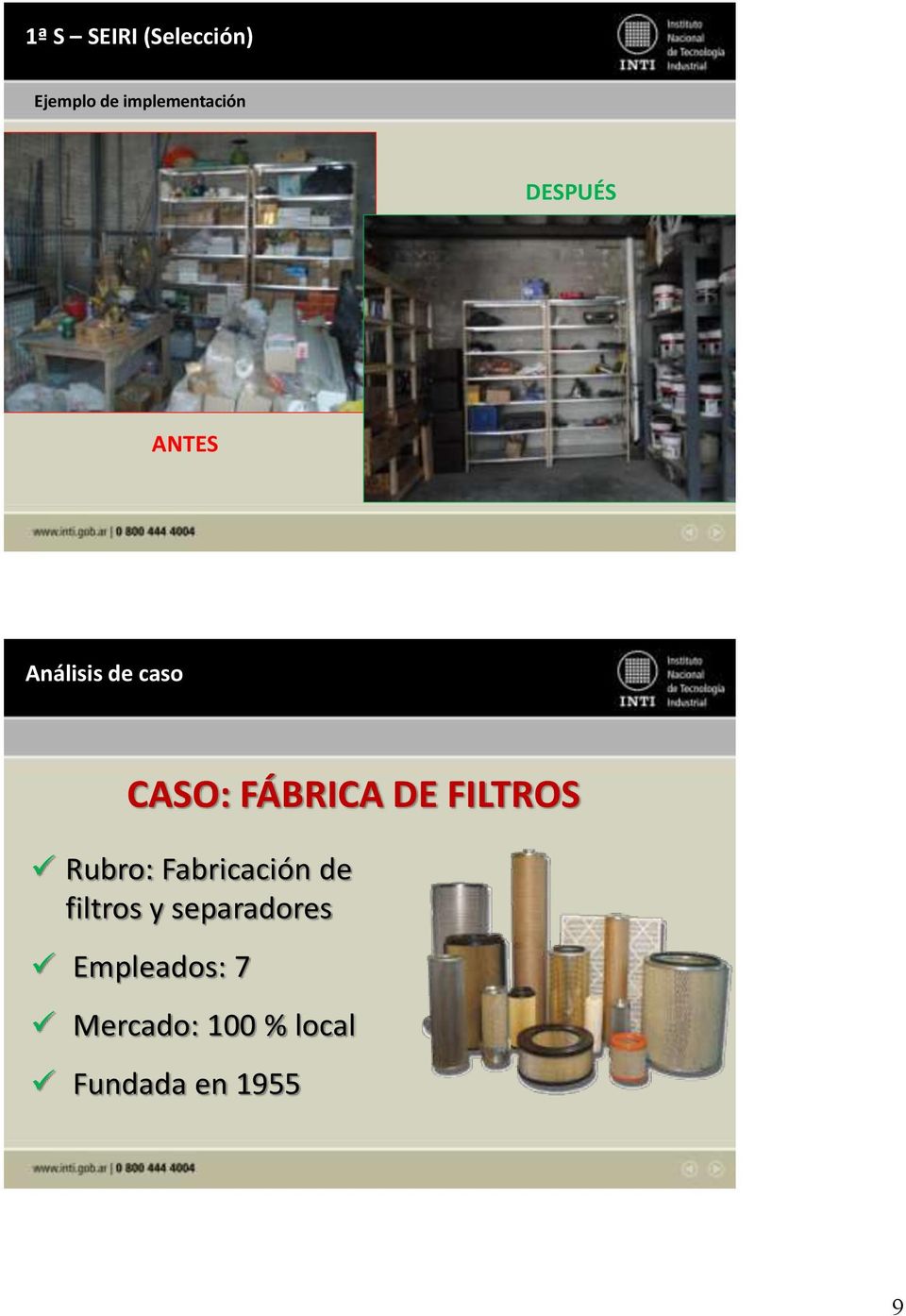 FILTROS Rubro: Fabricación de filtros y