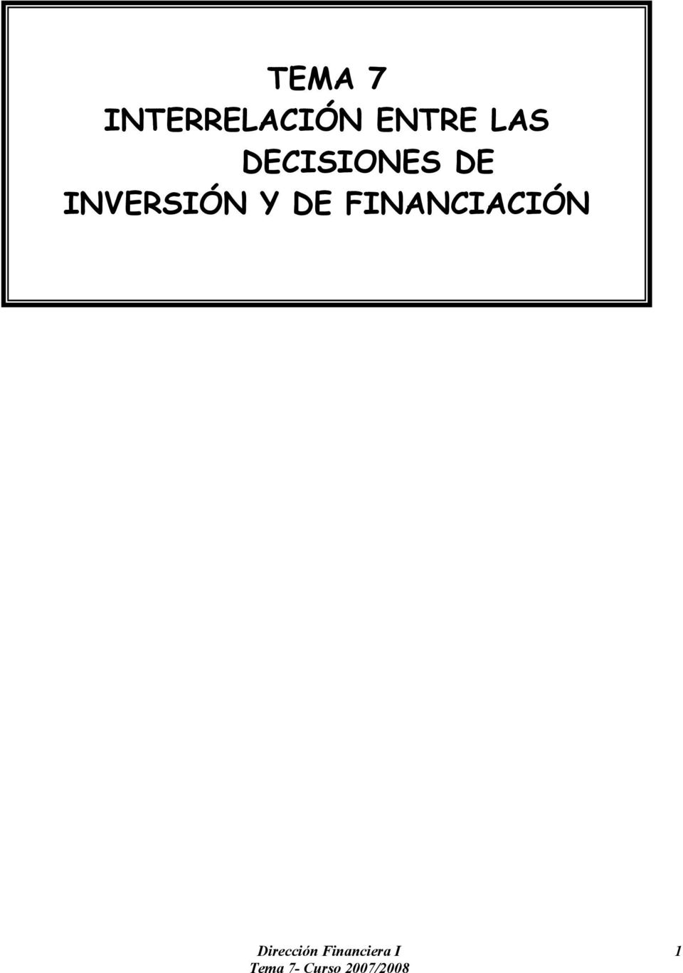 INVERSIÓN Y DE
