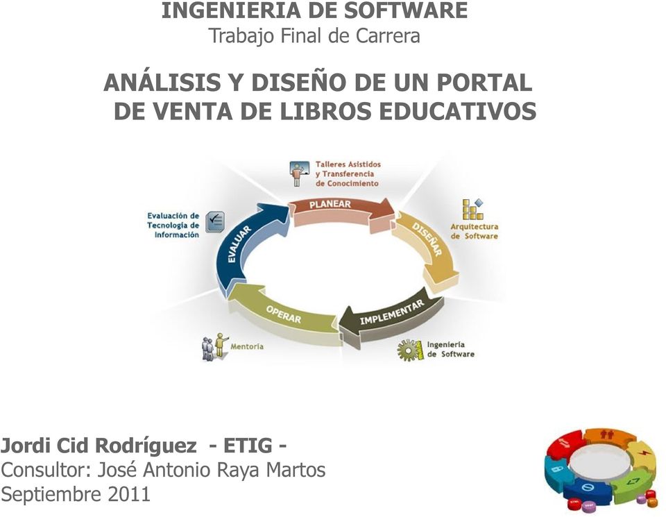 LIBROS EDUCATIVOS Jordi Cid Rodríguez - ETIG -