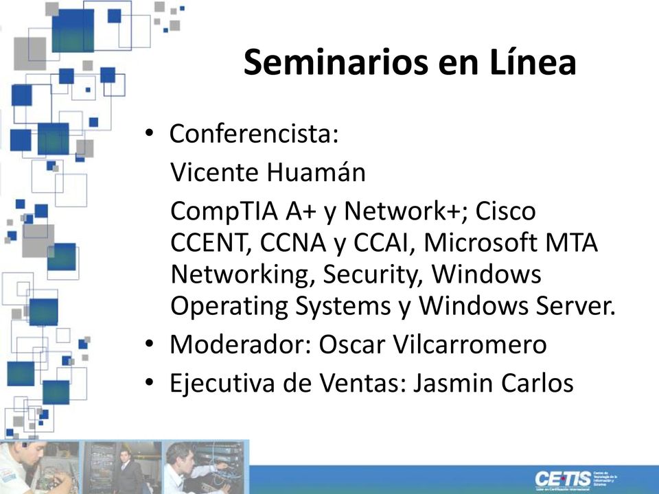 Networking, Security, Windows Operating Systems y Windows