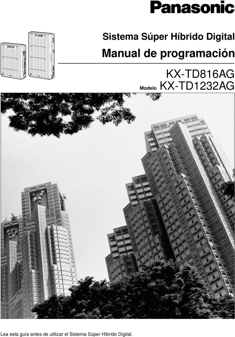 Digital Manual de programación KX-TD816AG Modelo