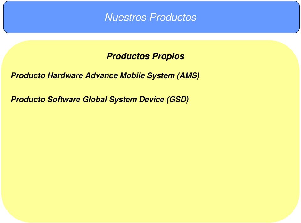 Advance Mobile System (AMS)