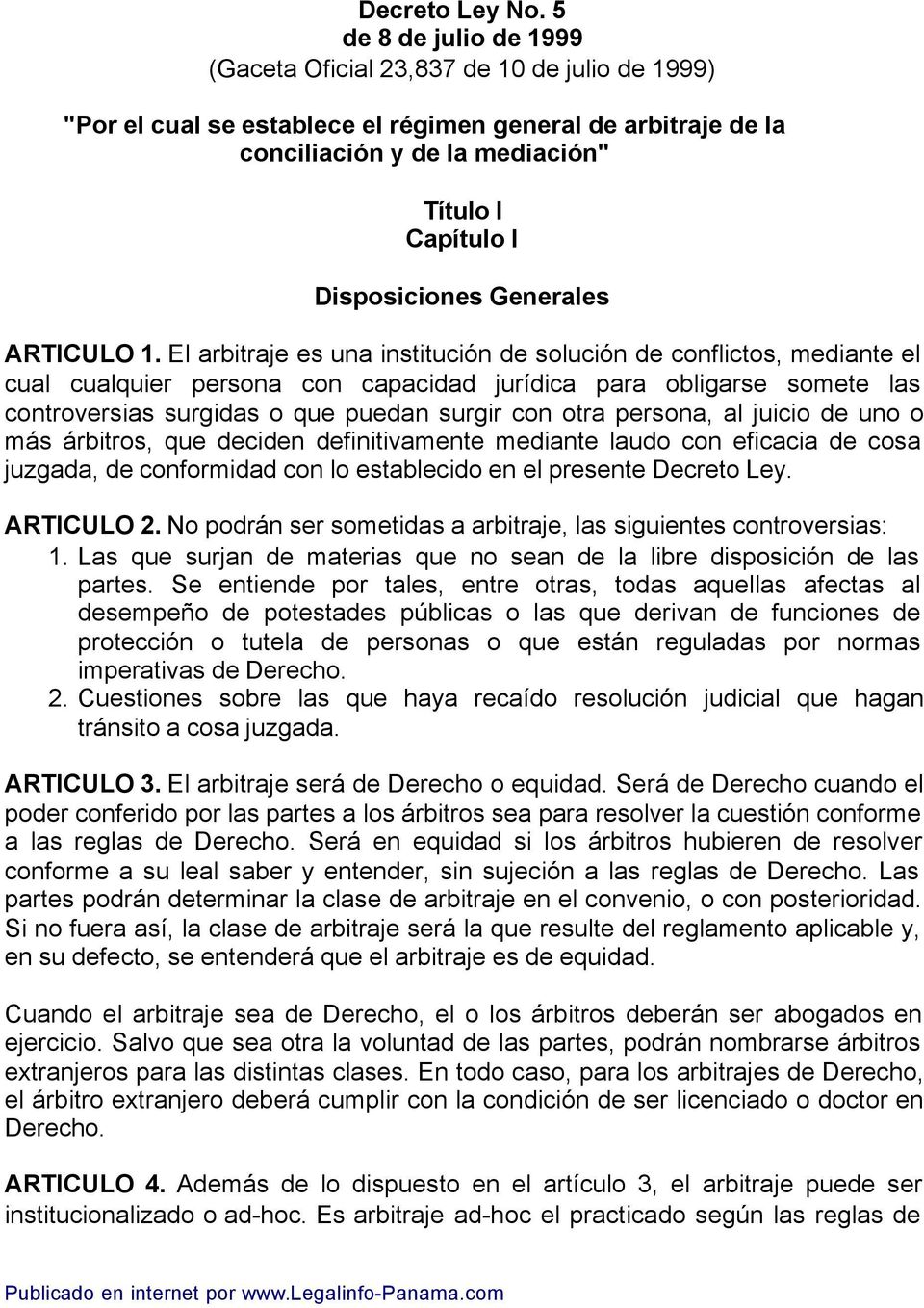 Disposiciones Generales ARTICULO 1.