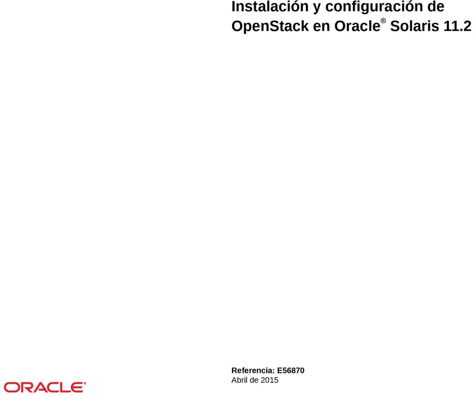 OpenStack en Oracle