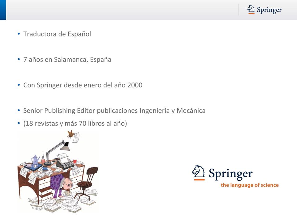 Senior Publishing Editor publicaciones