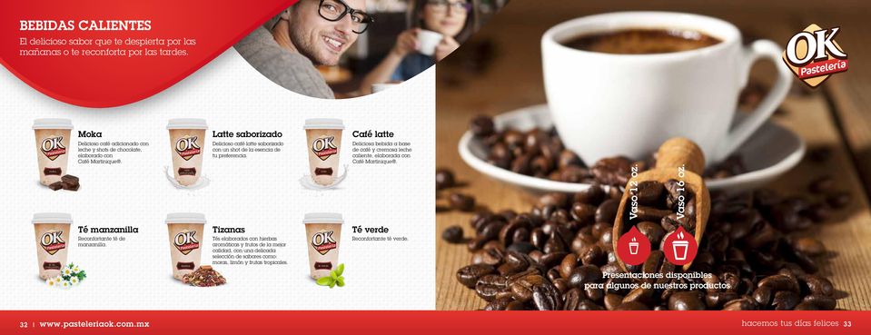 Latte saborizado Delicioso café latte saborizado con un shot de la esencia de tu preferencia.