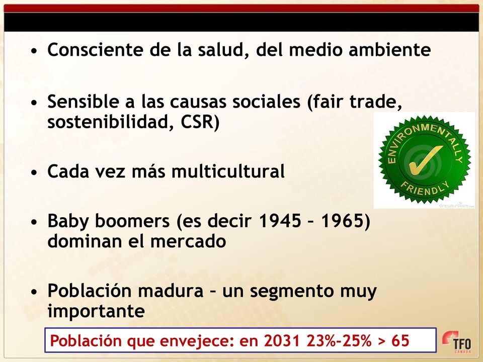 multicultural Baby boomers (es decir 1945 1965) dominan el mercado