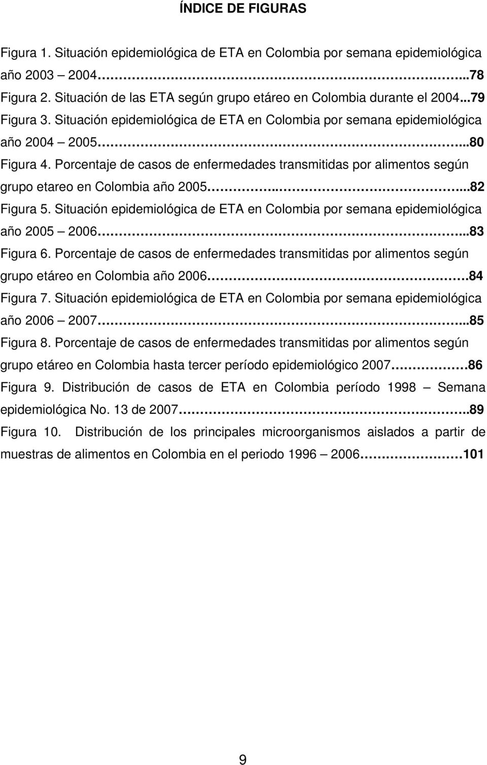 Porcentaje de casos de enfermedades transmitidas por alimentos según grupo etareo en Colombia año 2005.....82 Figura 5.