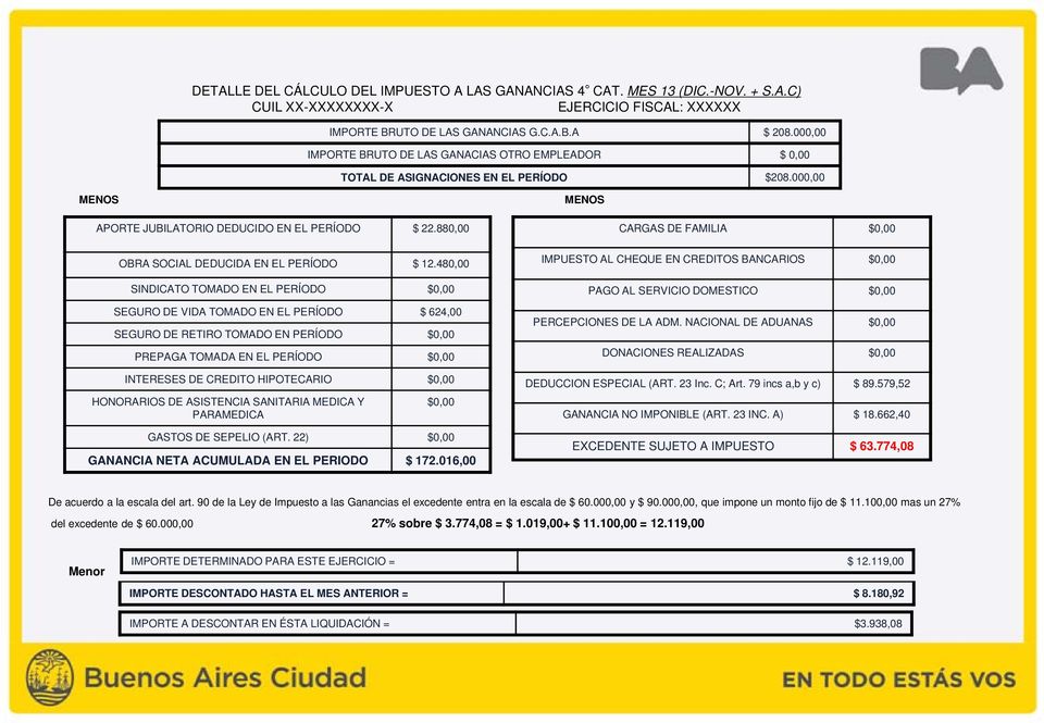 880,00 OBRA SOCIAL DEDUCIDA EN EL PERÍODO $ 12.
