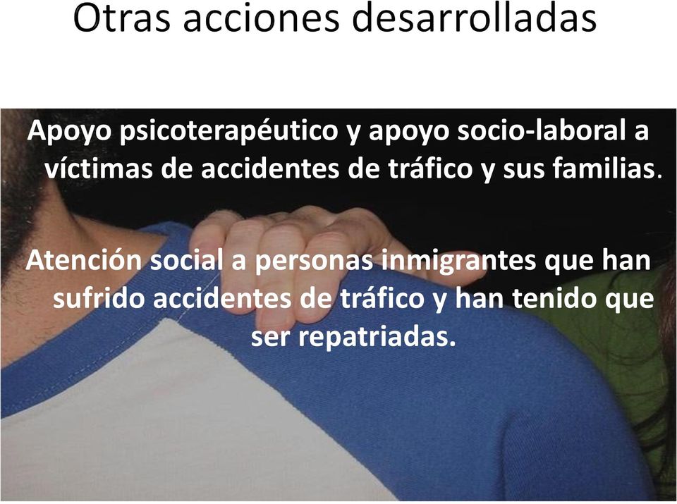 Atención social a personas inmigrantes que han