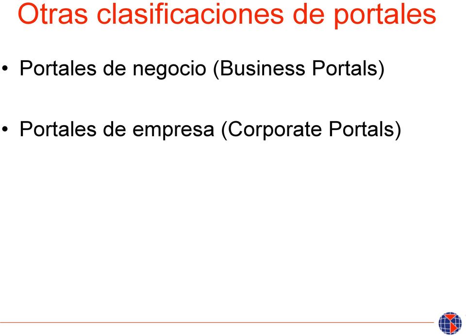 negocio (Business Portals)