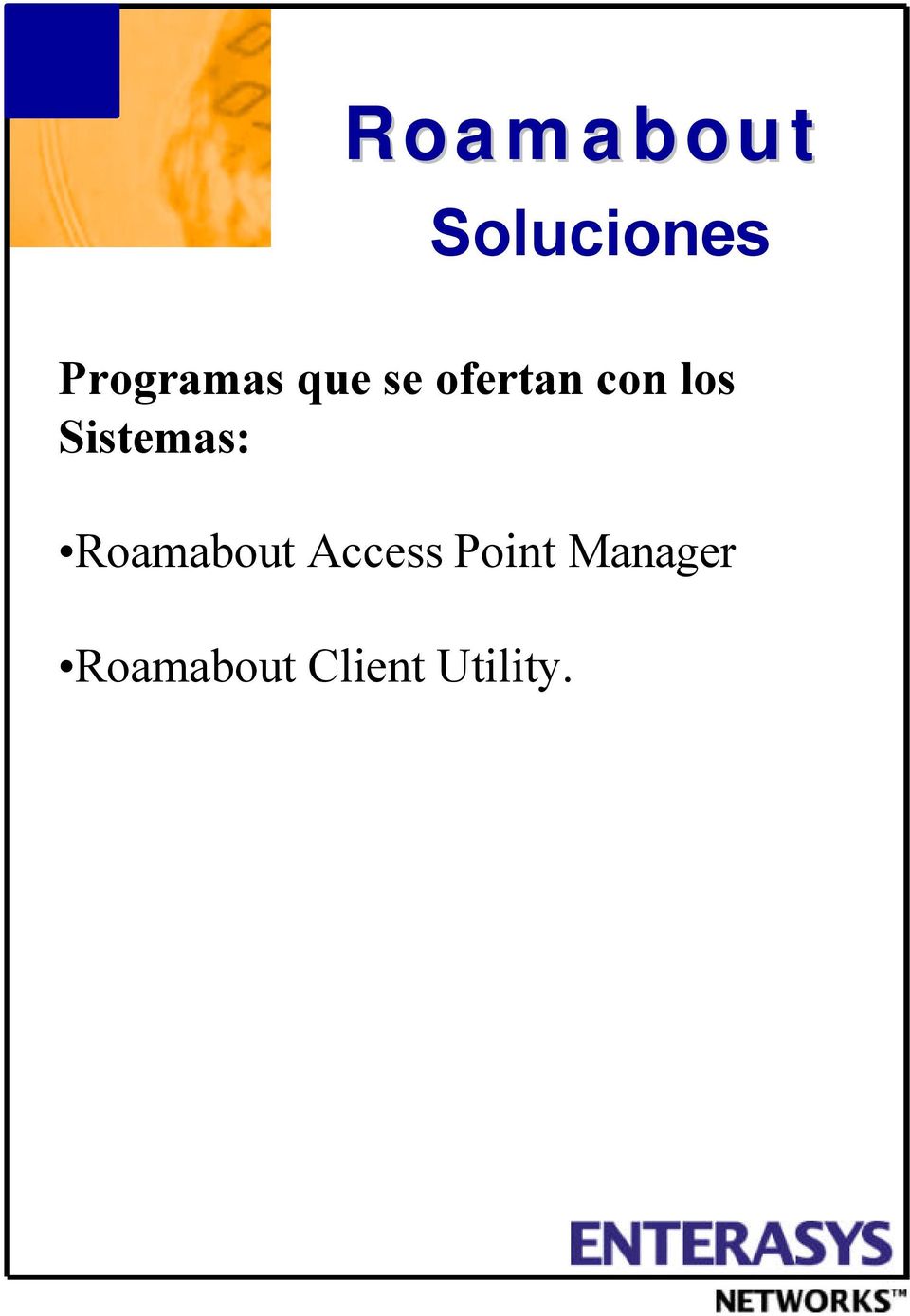 Roamabout Access Point