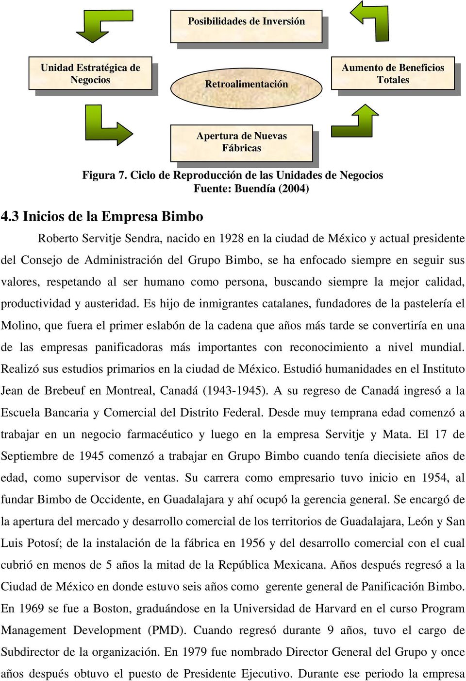 3 Incos de la Empresa Bmbo Roberto Servtje Sendra, nacdo en 1928 en la cudad de Méxco y actual presdente del Consejo de Admnstracón del Grupo Bmbo, se ha enfocado sempre en segur sus valores,