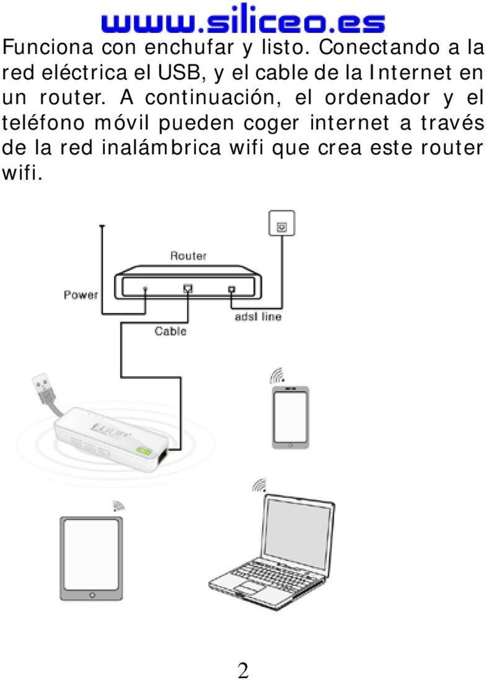 Internet en un router.