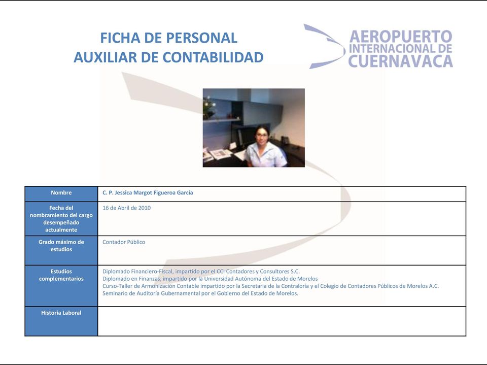 Contadores y Consultores S.C. Diplomado en Finanzas, impartido por la Universidad Autónoma del Estado de Morelos