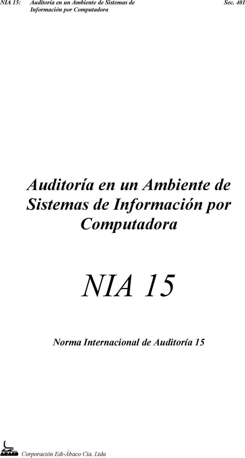 Computadora NIA 15 Norma