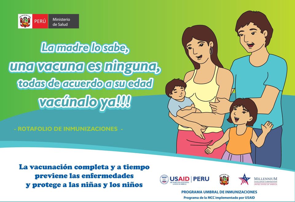 !! - ROTAFOLIO DE INMUNIZACIONES - La vacunación completa y a tiempo
