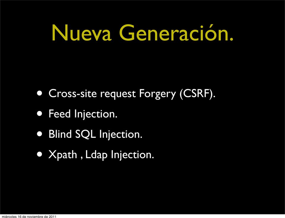 (CSRF). Feed Injection.