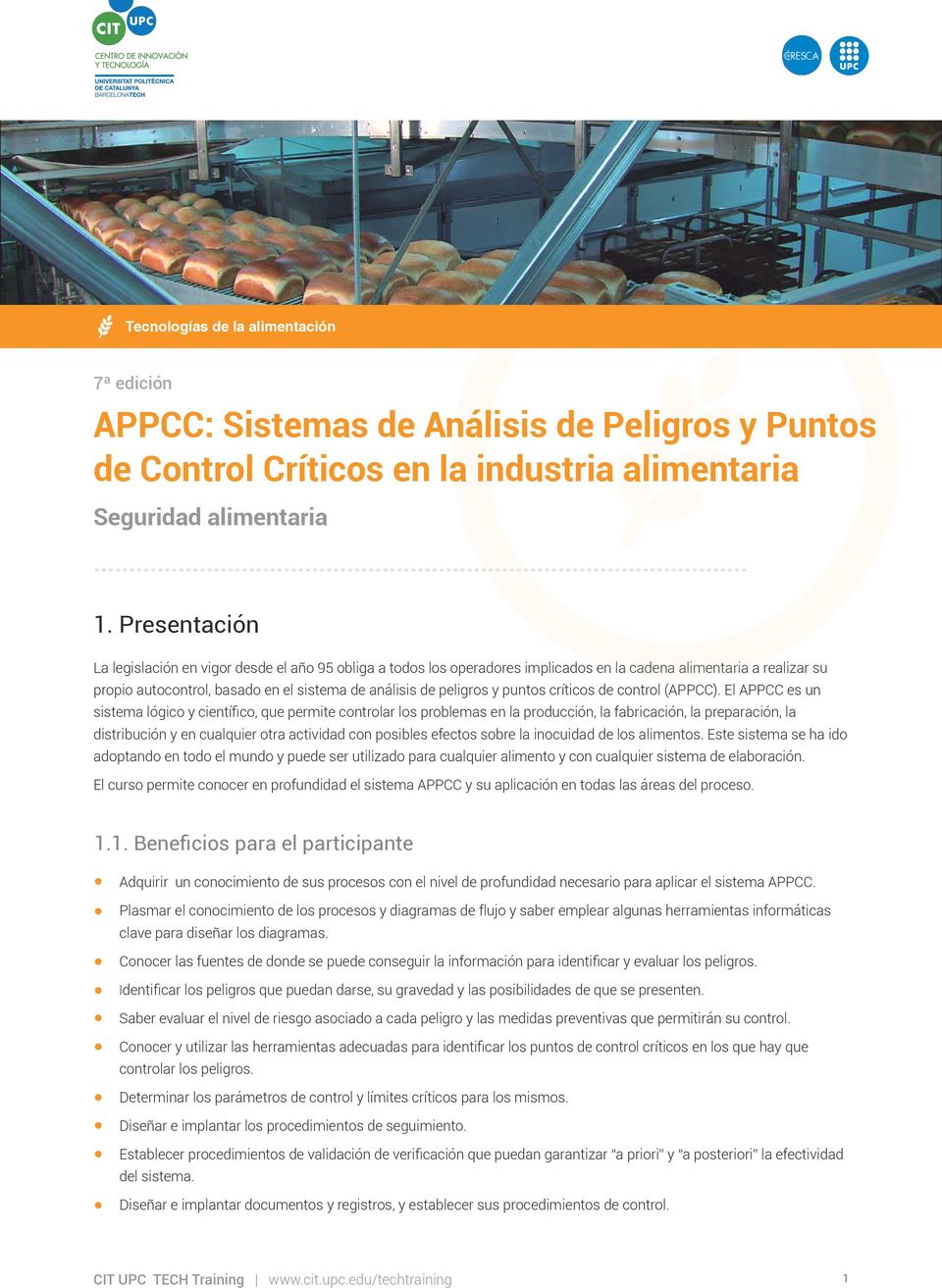 puntos críticos de control (APPCC).
