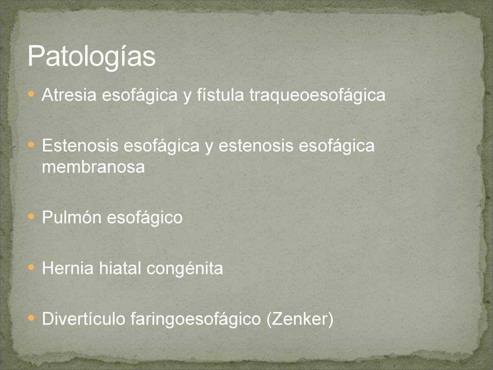 estenosis esofágica membranosa Pulmón