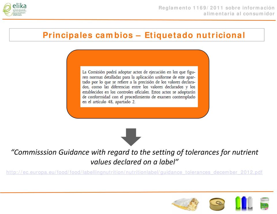 nutrient values declared on a label http://ec.europa.