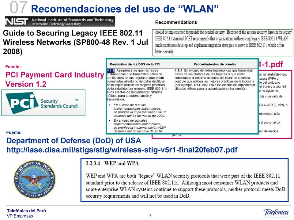 1 Jul 2008) Fuente: PCI Payment Card Industry Version 1.