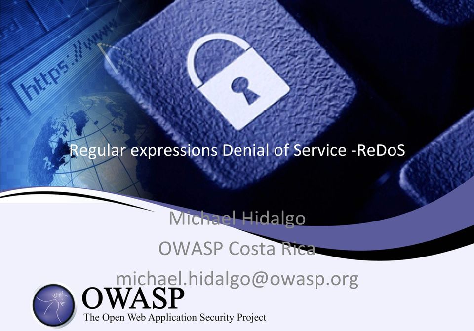 Michael Hidalgo OWASP