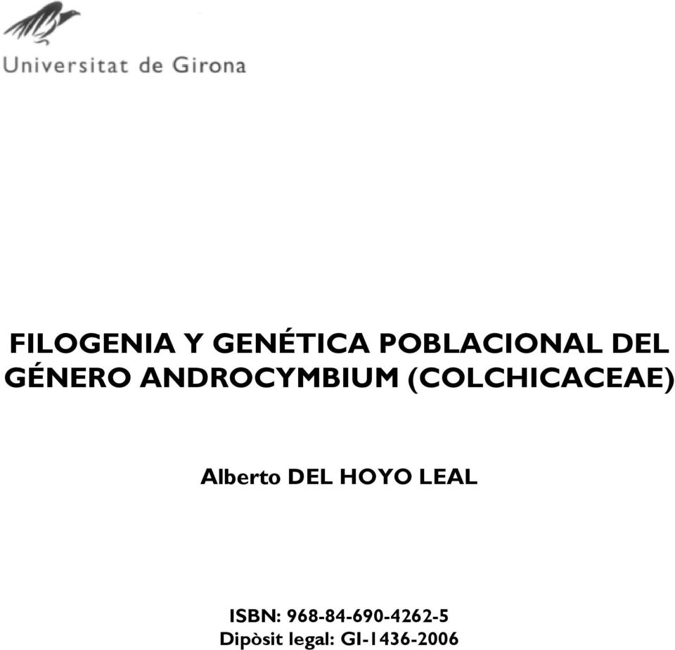 Alberto DEL HOYO LEAL ISBN: