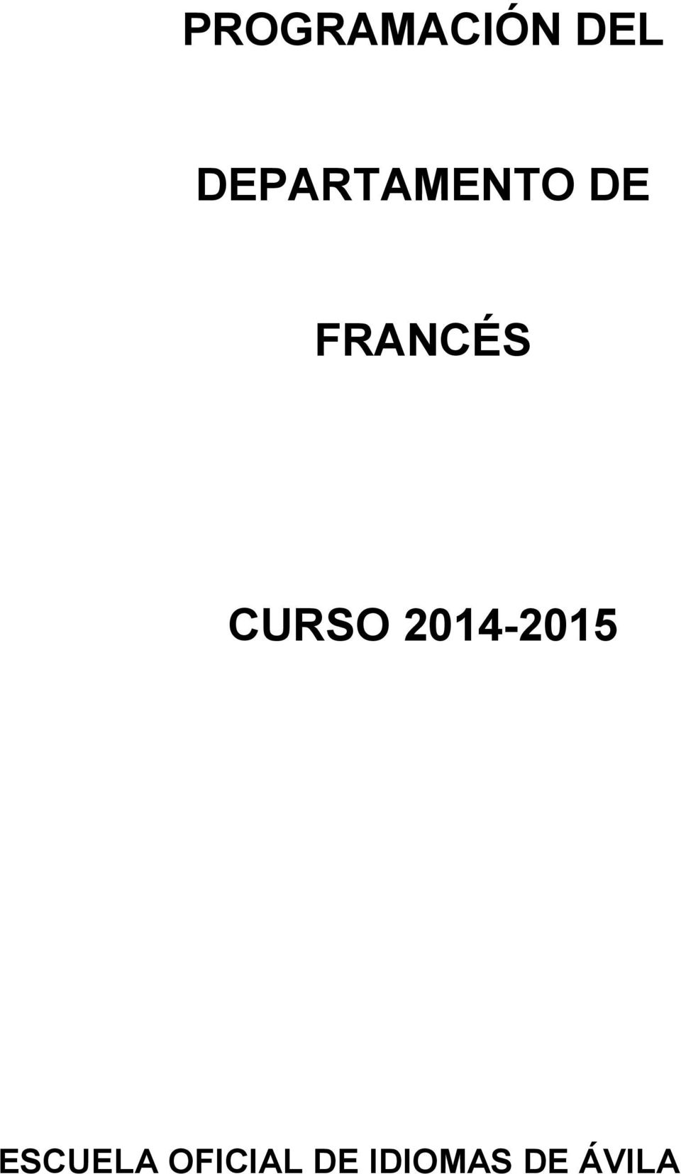 FRANCÉS CURSO