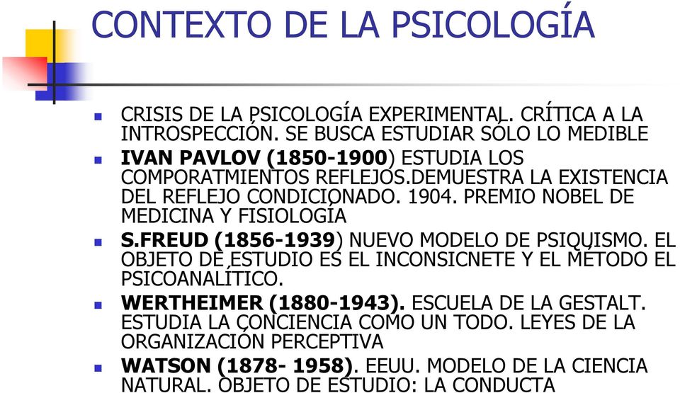 PREMIO NOBEL DE MEDICINA Y FISIOLOGÍA S.FREUD (1856-1939) NUEVO MODELO DE PSIQUISMO.