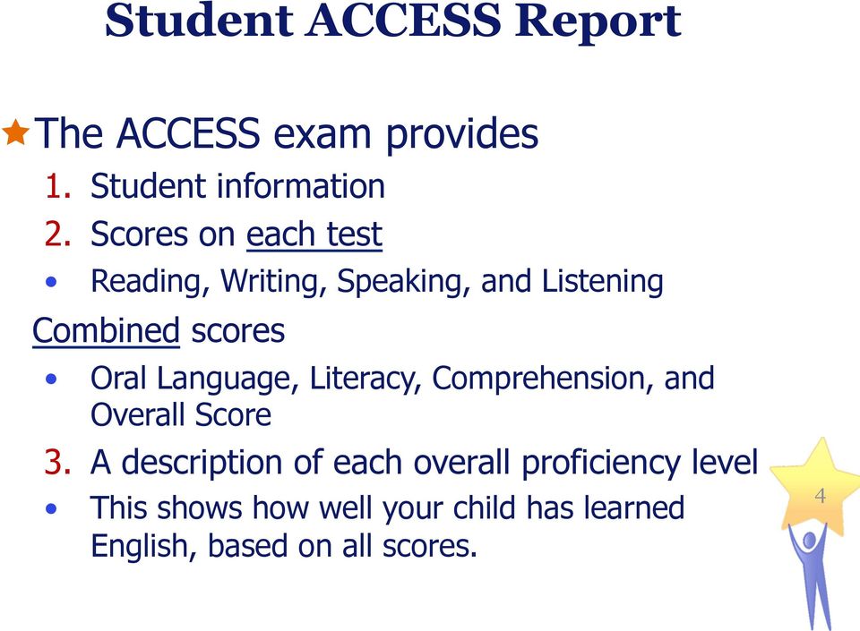 Language, Literacy, Comprehension, and Overall Score 3.