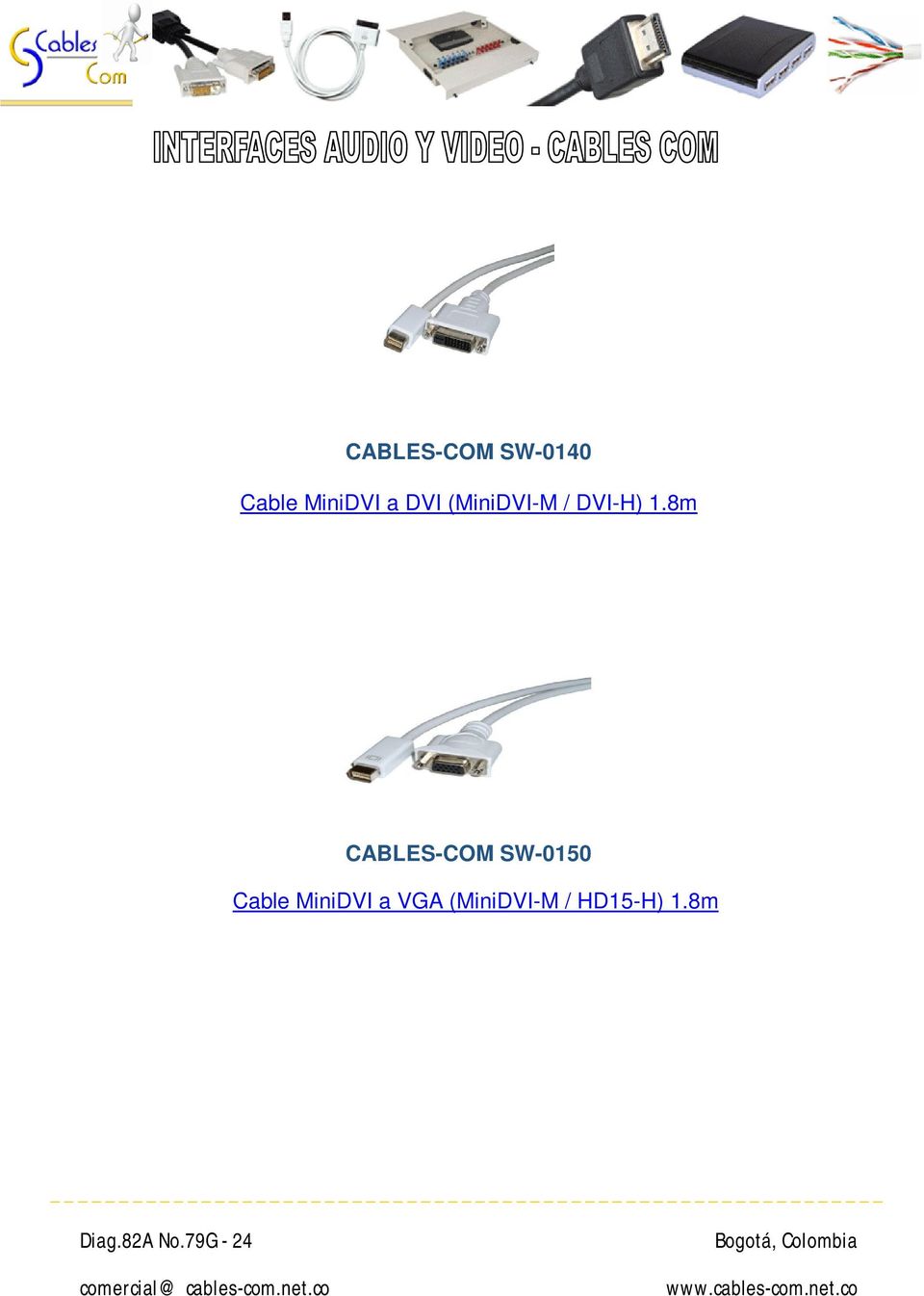 8m CABLES-COM SW-0150 Cable