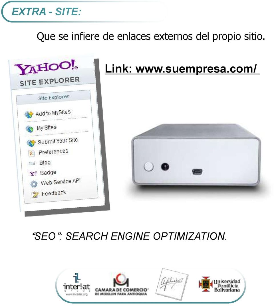 sitio. Link: www.suempresa.