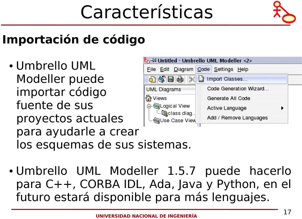 sus sistemas. Umbrello UML Modeller 1.5.