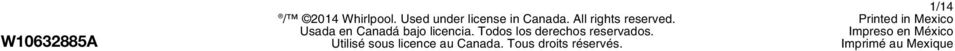 Todos los derechos reservados. Utilisé sous licence au Canada.