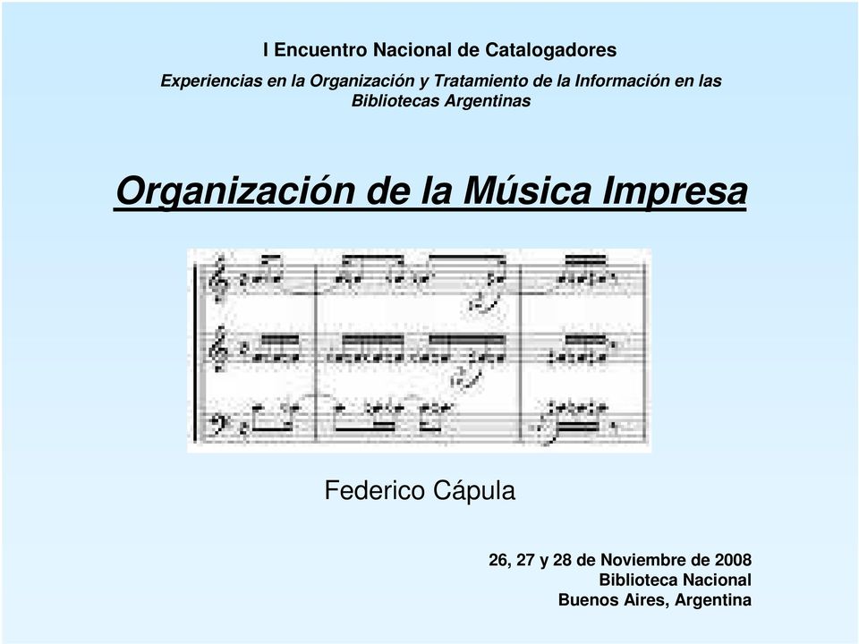 Argentinas Organización de la Música Impresa Federico Cápula 26,