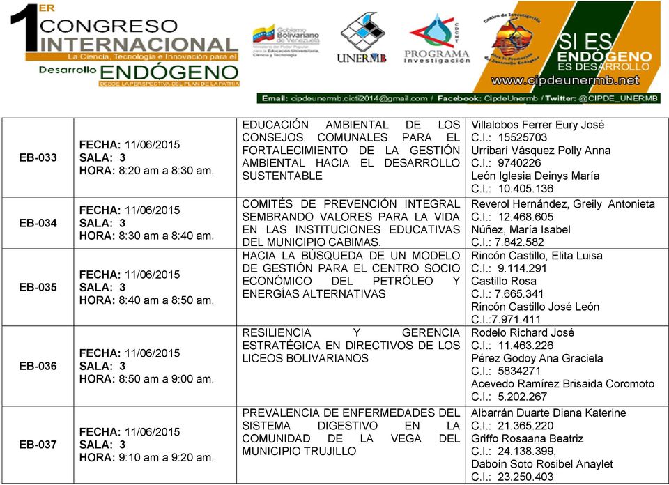 INSTITUCIONES EDUCATIVAS DEL MUNICIPIO CABIMAS.