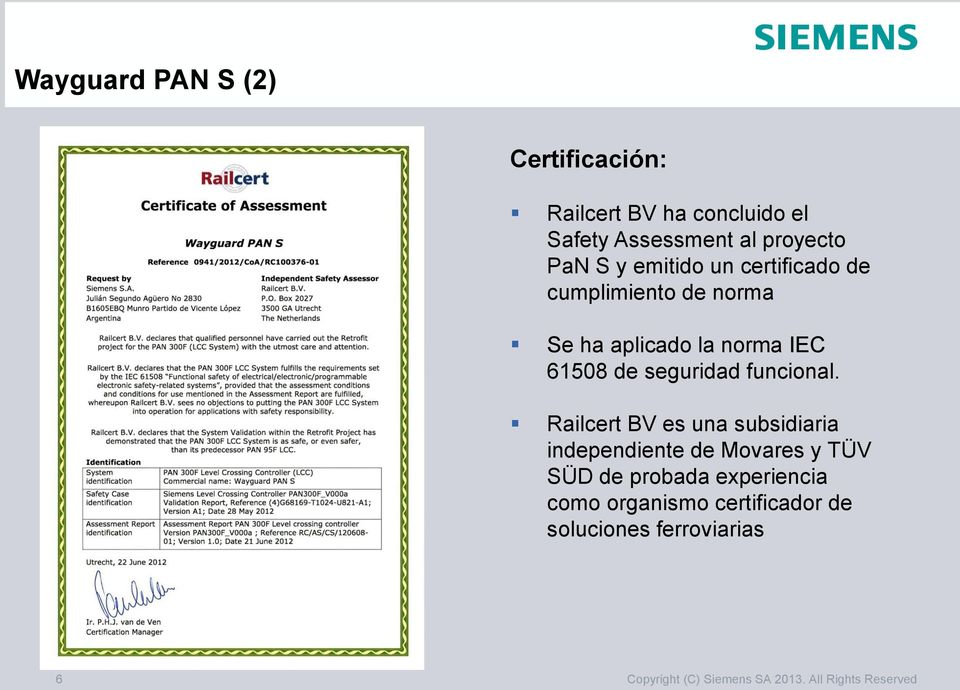 norma IEC 61508 de seguridad funcional.