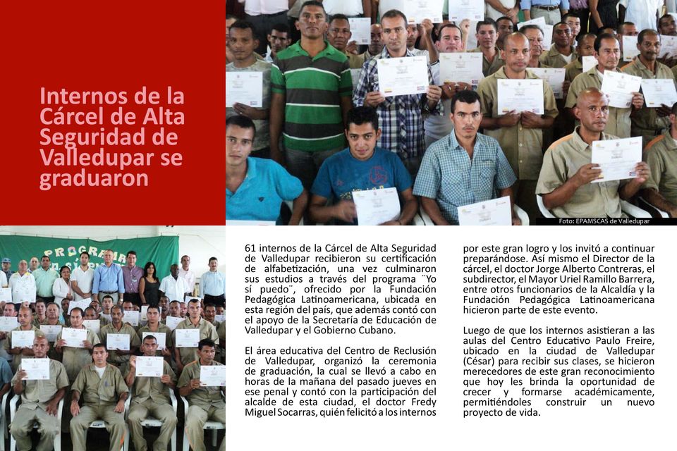 Secretaría de Educación de Valledupar y el Gobierno Cubano.