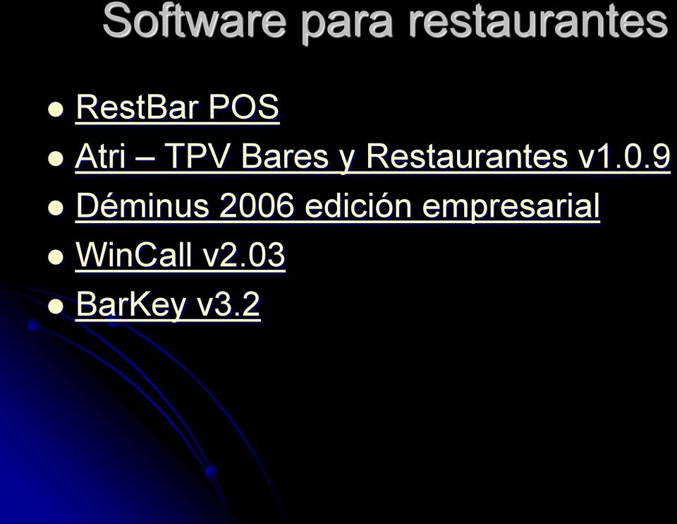 Restaurantes v1.0.