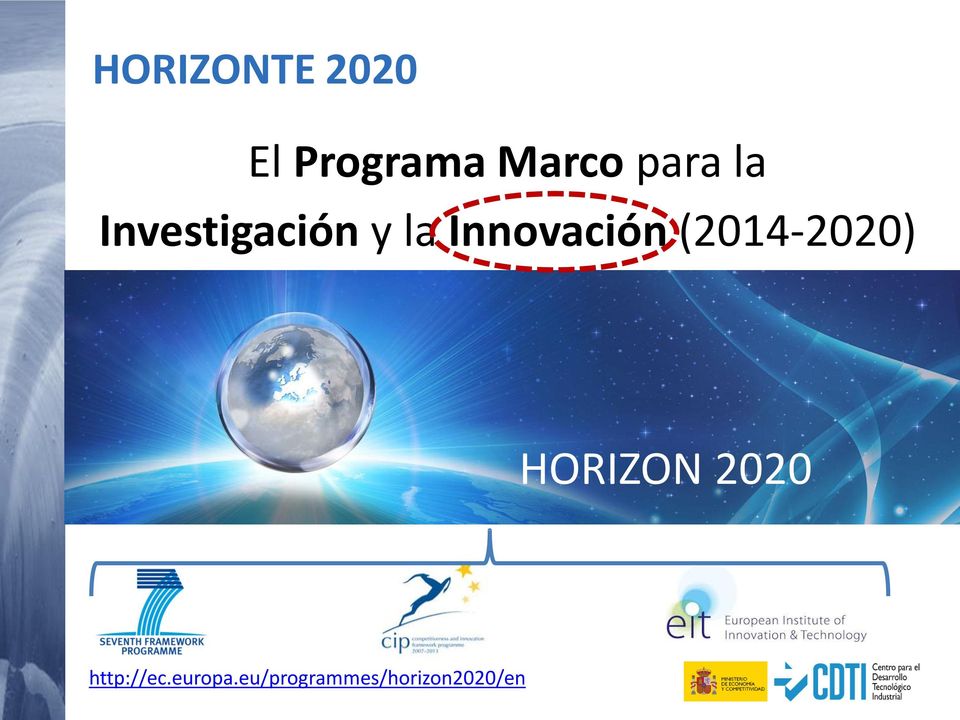 (2014-2020) HORIZON 2020 http://ec.