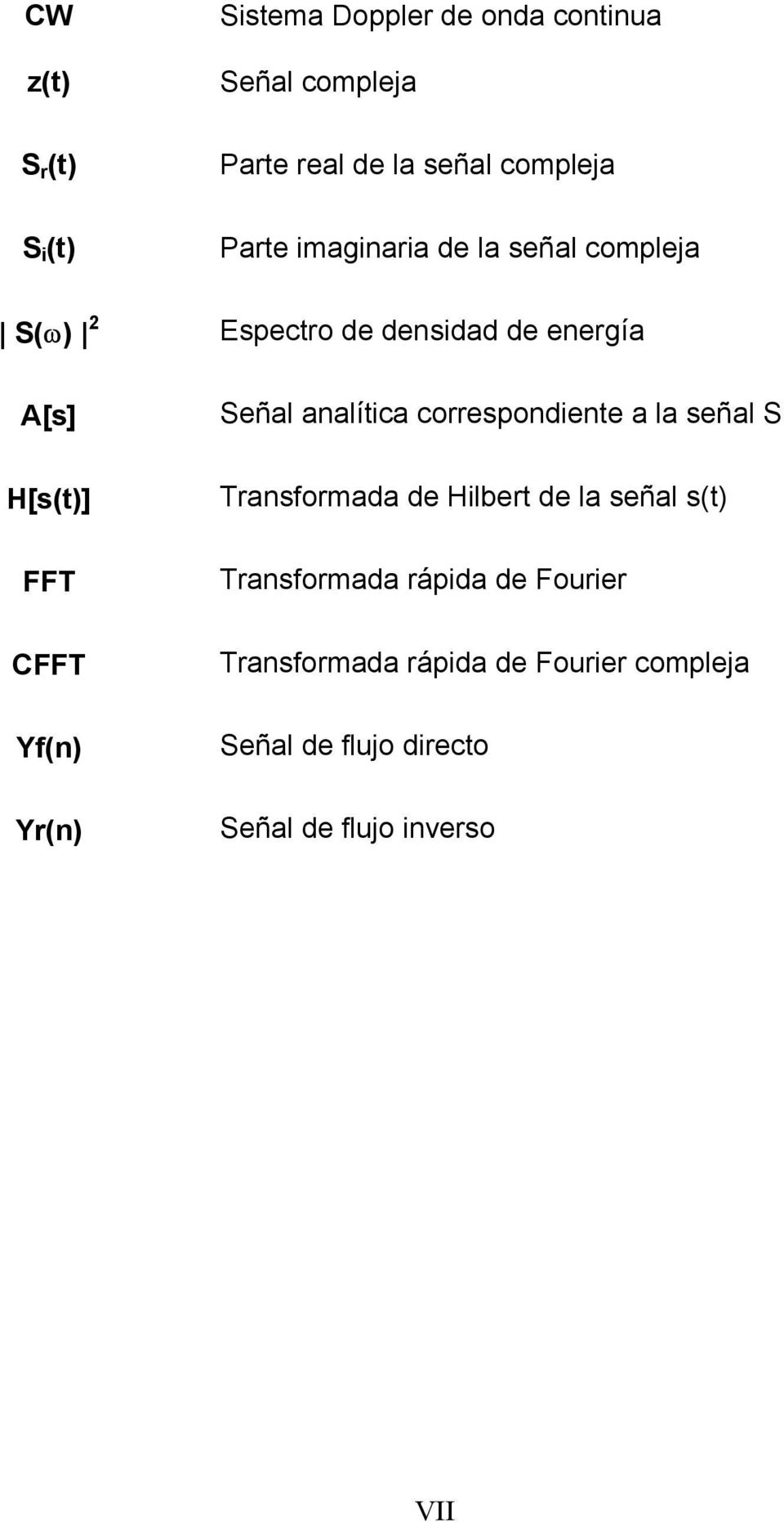 energía Señal analíica correspondiene a la señal S Transformada de Hilber de la señal s()
