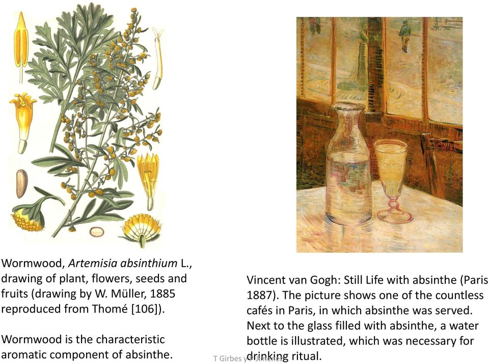 Vincent van Gogh: Still Life with absinthe (Paris 1887).